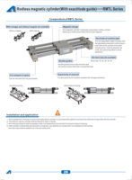 RMTL SERIES: RODLESS MAGNETIC CYLINDERS WITH EXACTITUDE GUIDE